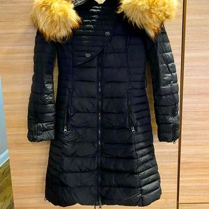 Winter coat- size S- Miss Sun- real fur hood trim